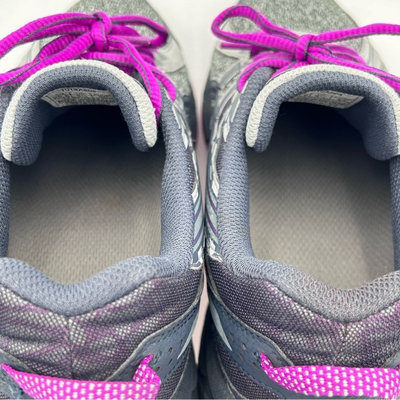 Asics Gel Venture 6 Running Shoe Size 8.5 Lace Up Grey Purple Gym Athletic - Picture 8 of 11